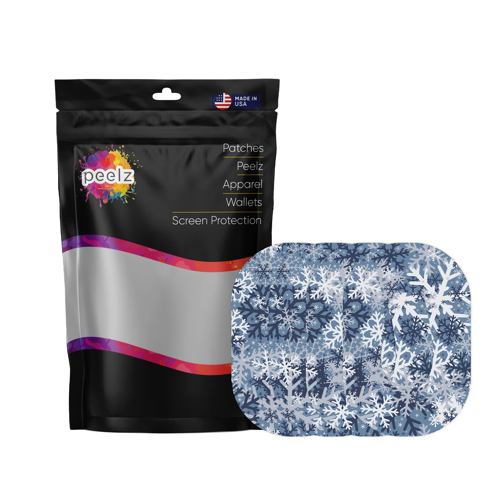 Snowy Camo Dexcom G6 Patch Tape - Pump Peelz - Image 2