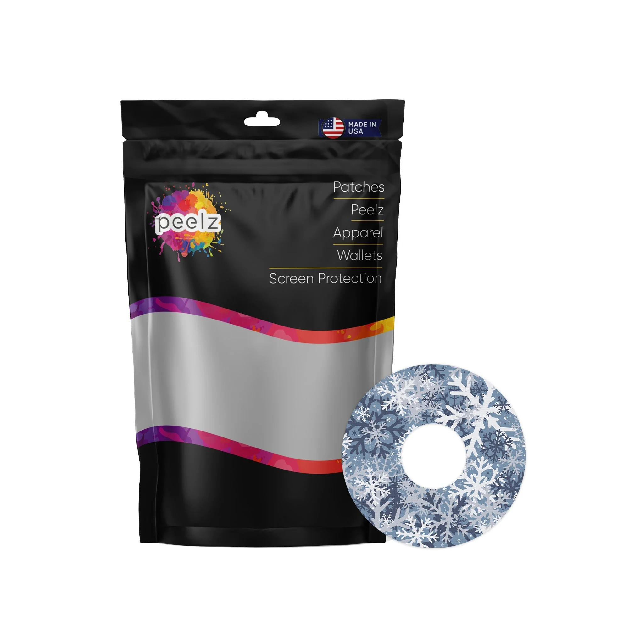 Snowy Camo Patch Tape Designed for the FreeStyle Libre 3 Plus & Lingo