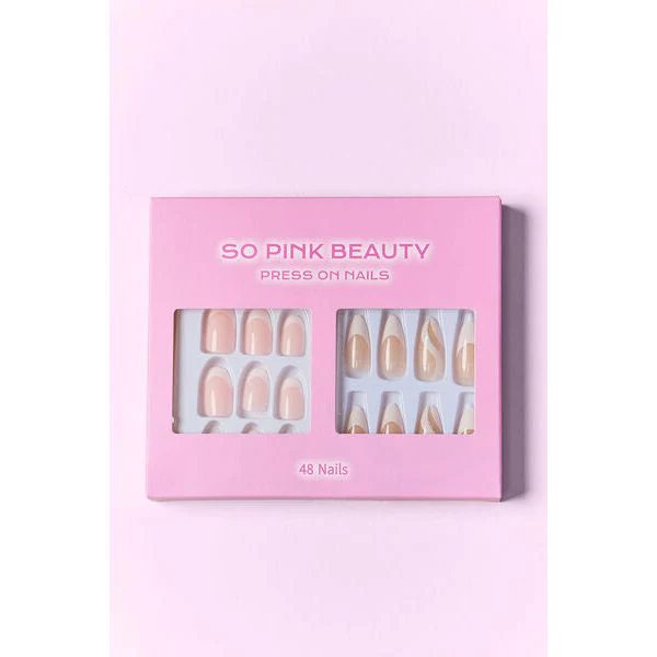 SO PINK BEAUTY Press On Nails, 2 Packs - Image 18