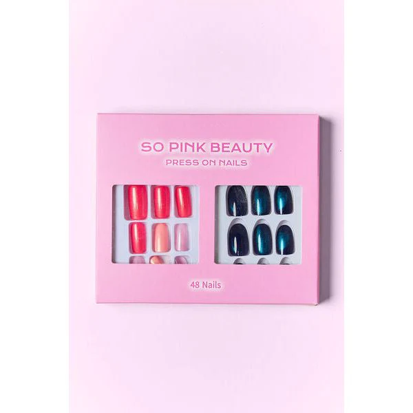 SO PINK BEAUTY Press On Nails, 2 Packs - Image 14