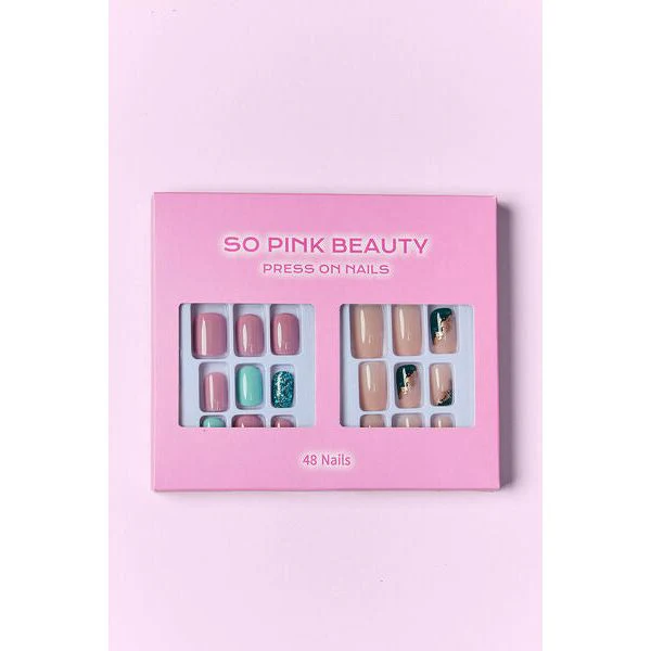 SO PINK BEAUTY Press On Nails, 2 Packs - Image 2