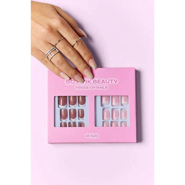 SO PINK BEAUTY Press On Nails, 2 Packs - Image 5