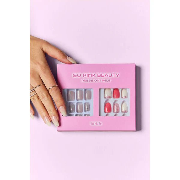 SO PINK BEAUTY Press On Nails, 2 Packs - Image 13