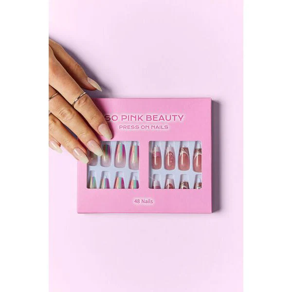 SO PINK BEAUTY Press On Nails, 2 Packs - Image 5