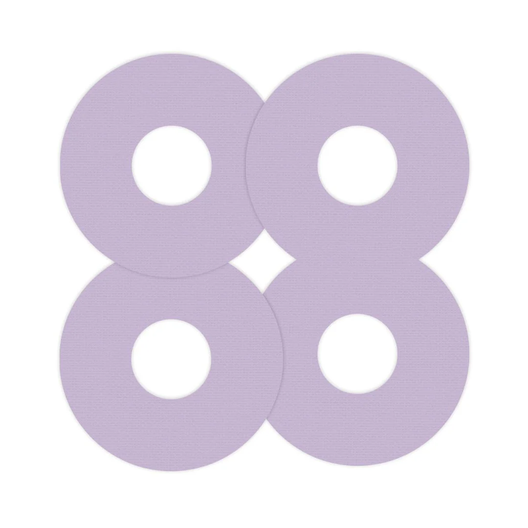 Solid Color Lavender FreeStyle Libre 3 Plus & Lingo  Patch Tape - Pump Peelz - Image 2