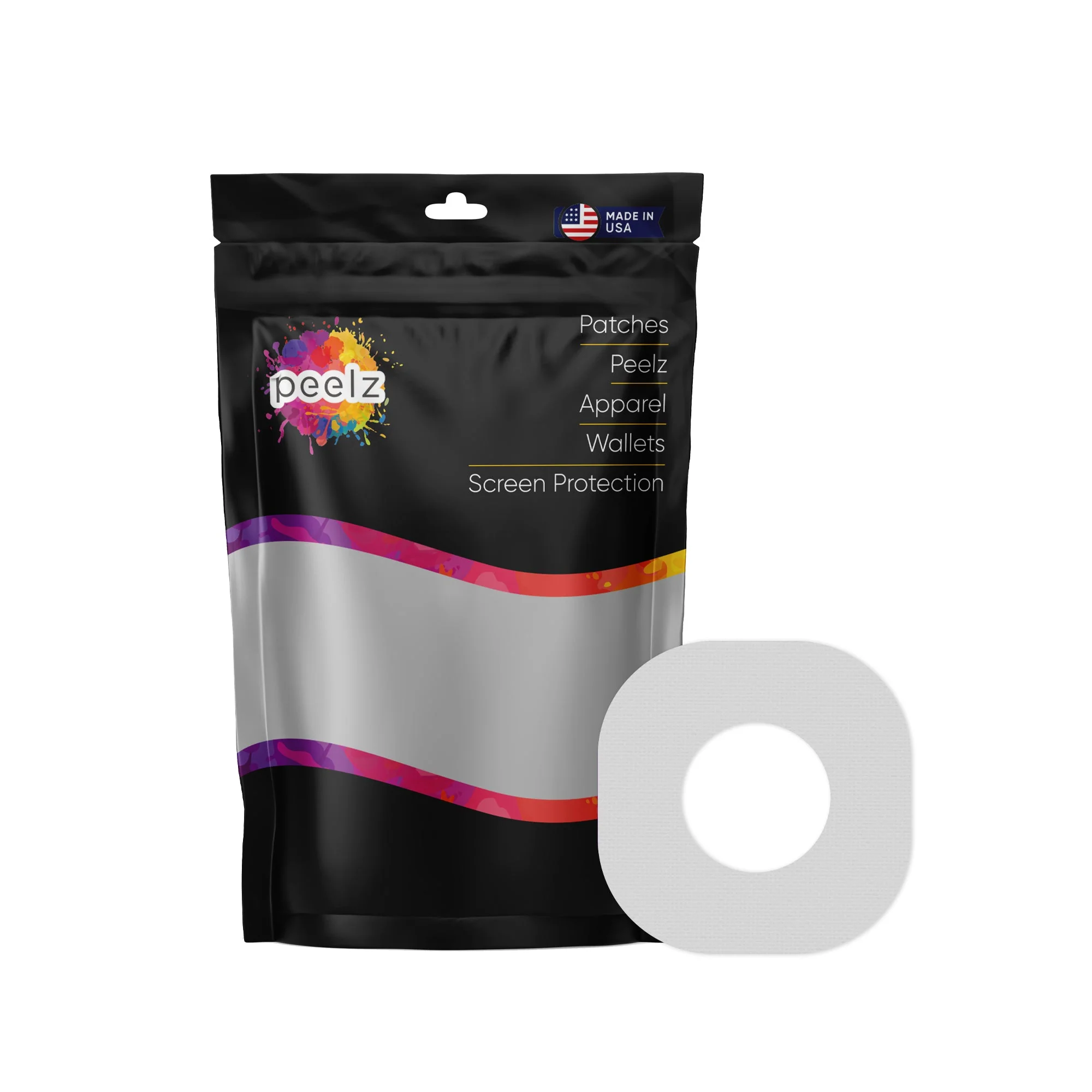 Solid Color Platinum Dexcom G7 and Stelo Patch Tape - Pump Peelz - Image 3