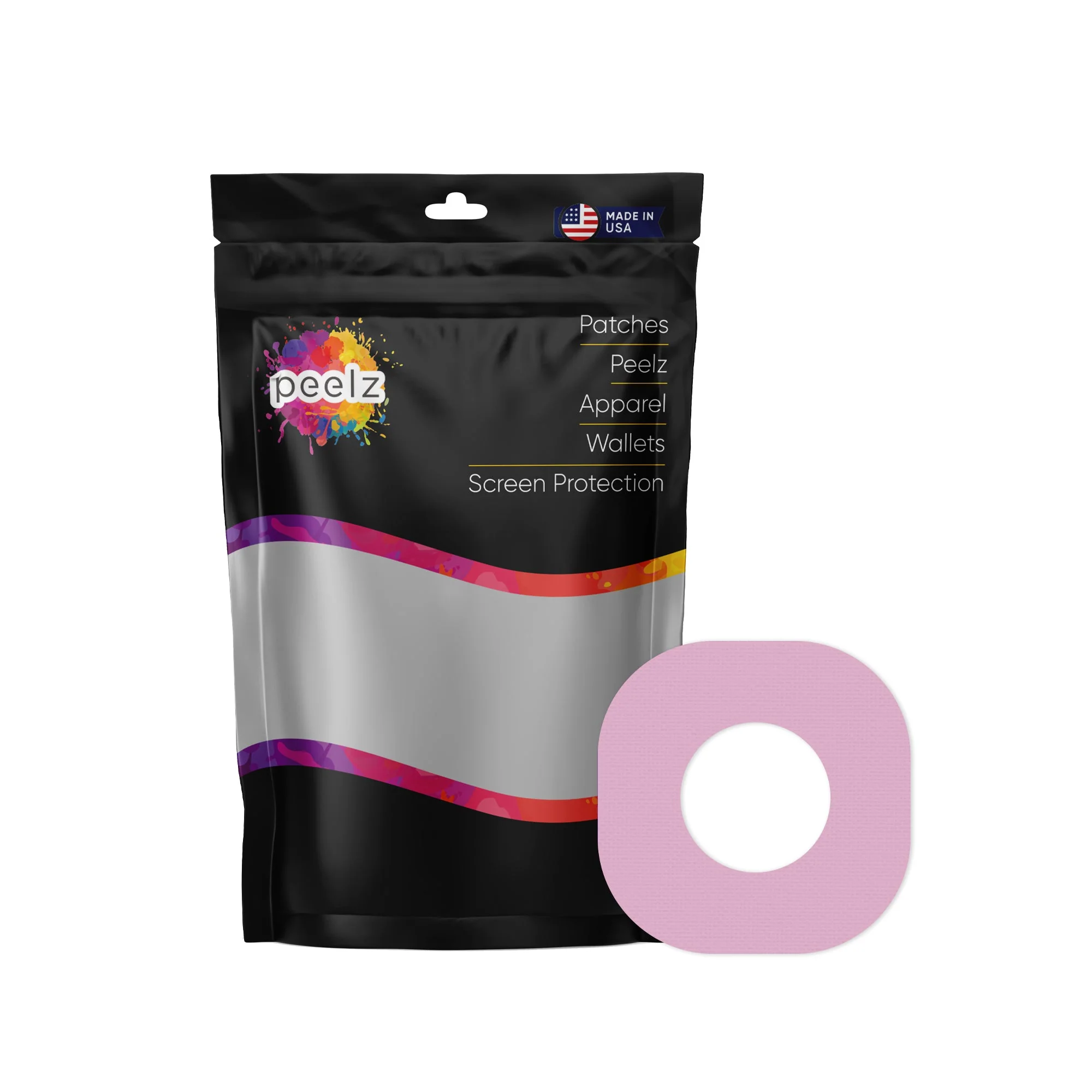 Solid Color Rose Dexcom G7 and Stelo Patch Tape - Pump Peelz - Image 3