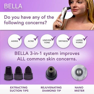 Spa Sciences BELLA 3-in-1 Diamond Tip Microdermabrasion System - New - Image 8
