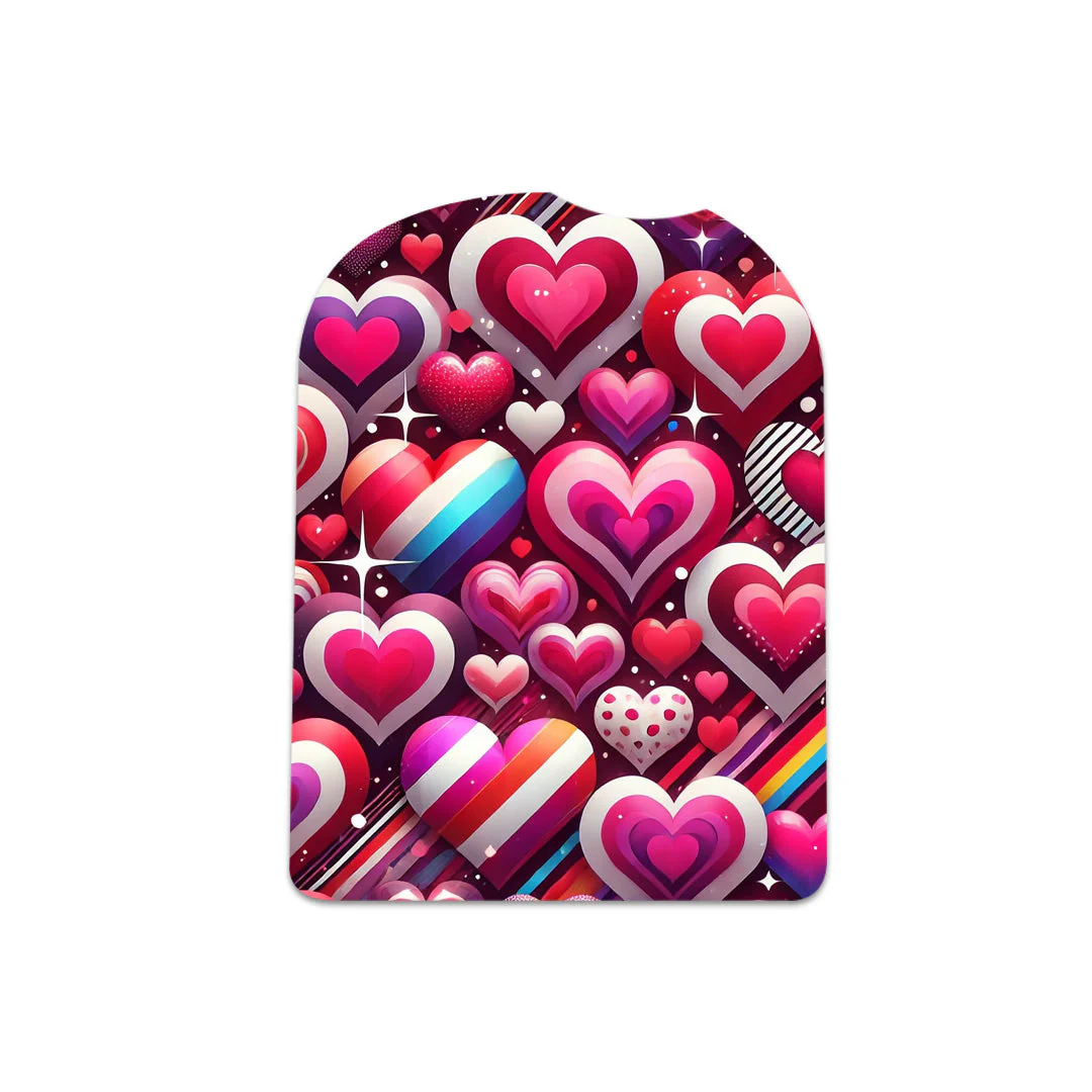 Sparkly Hearts Pod Sticker – Pump Peelz - Image 2