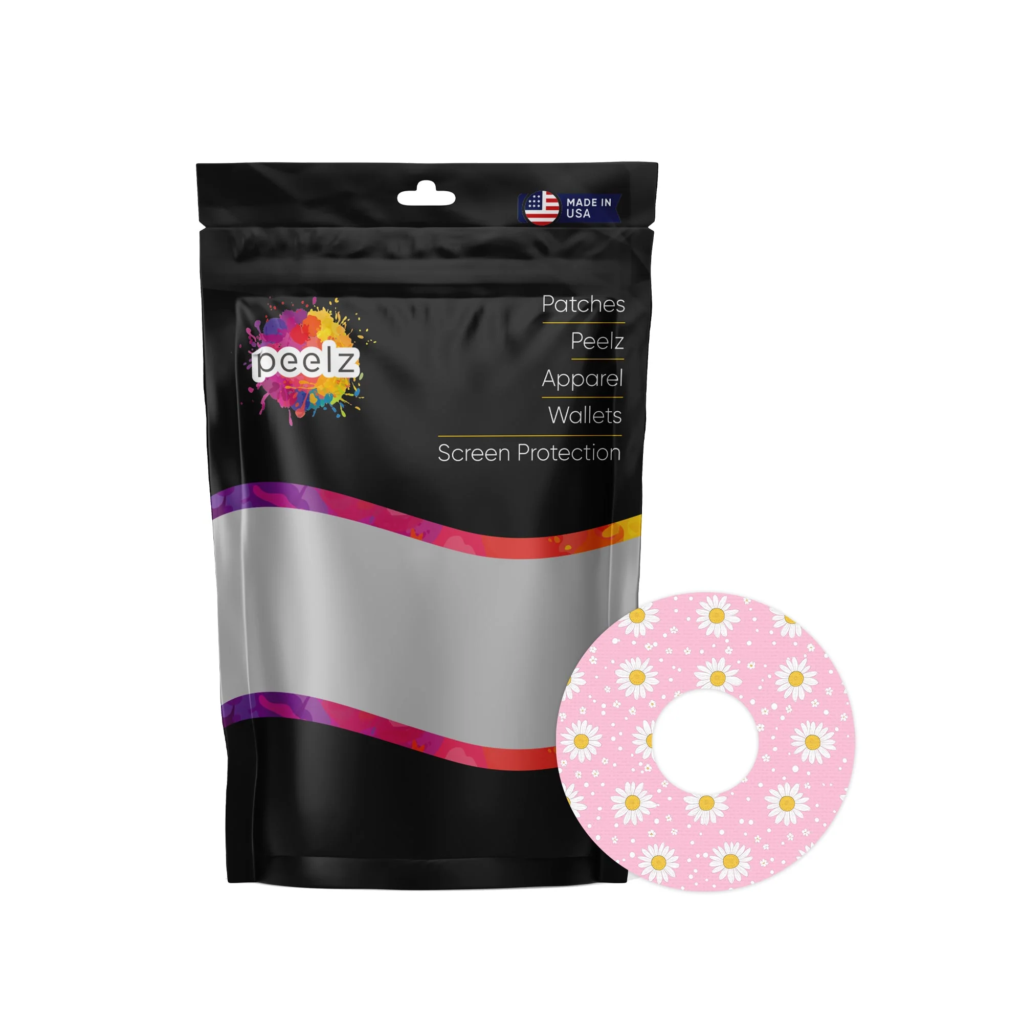 Spring Daisy FreeStyle Libre 3 Plus & Lingo Patch Tape - Pump Peelz - Image 2