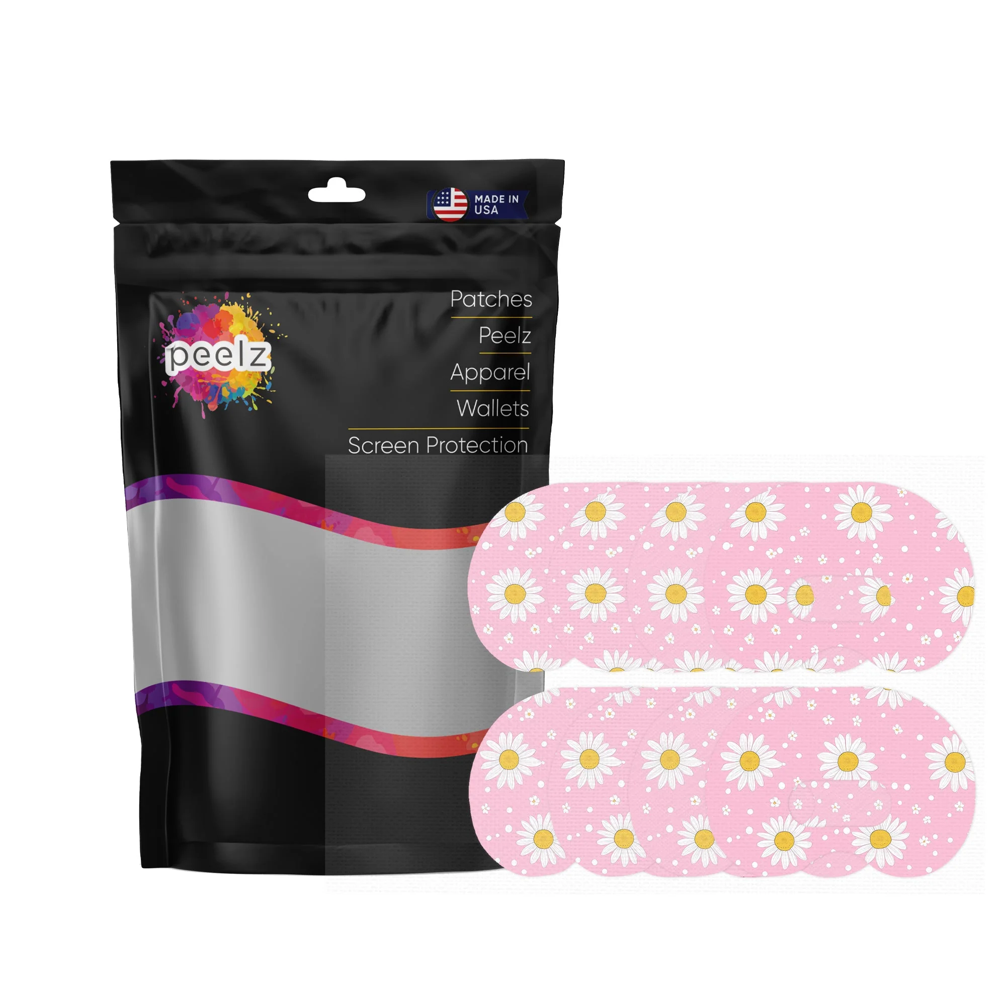 Spring Daisy Medtronic Guardian Connect Patch Tape - Pump Peelz - Image 3