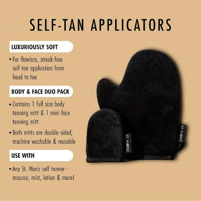 St. Moriz Double Mitt Face & Body Self Tanner - New - Image 3