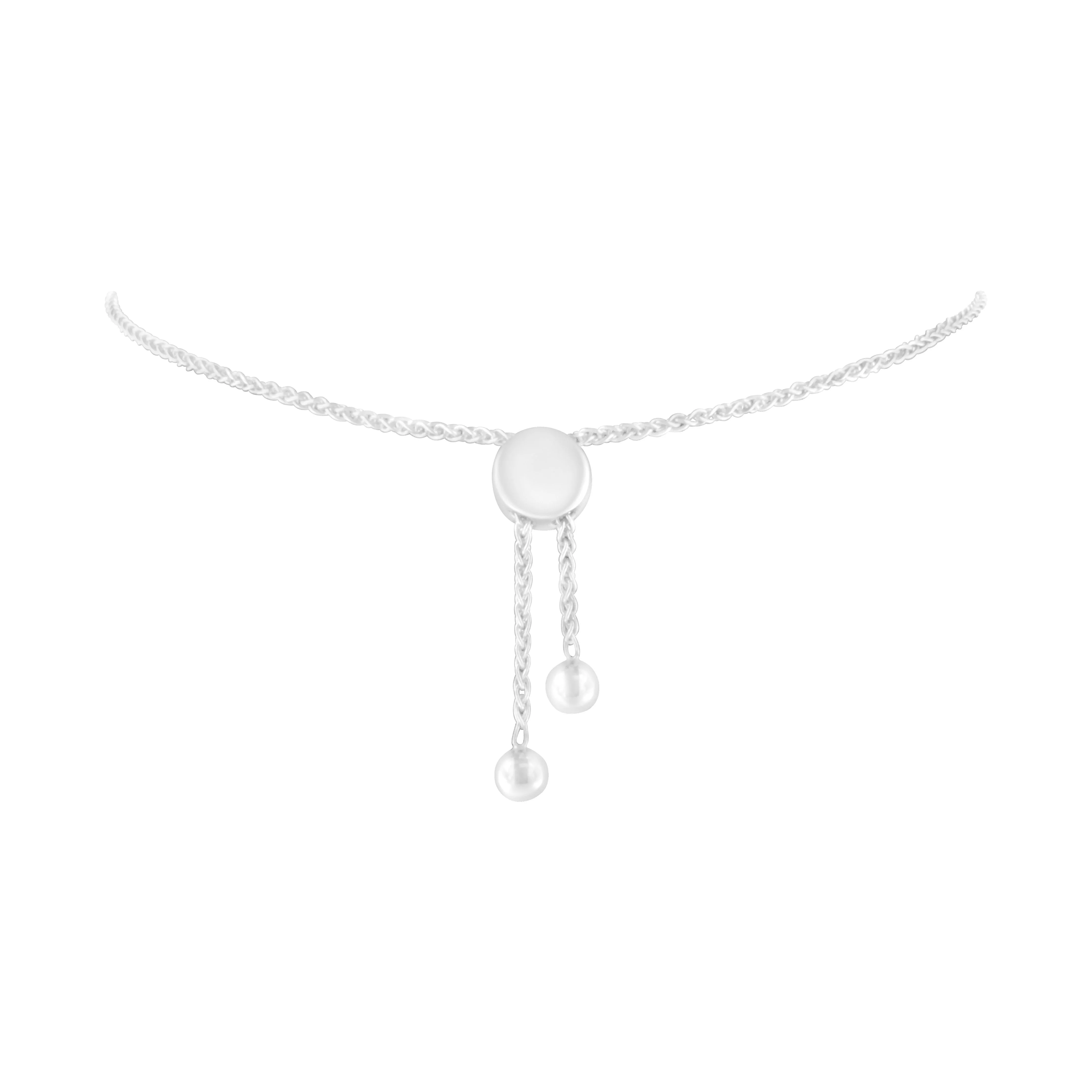 Sterling Silver Diamond Woven Heart Bolo Bracelet (0.1 cttw, H-I Color, I2-I3 Clarity) - Image 10
