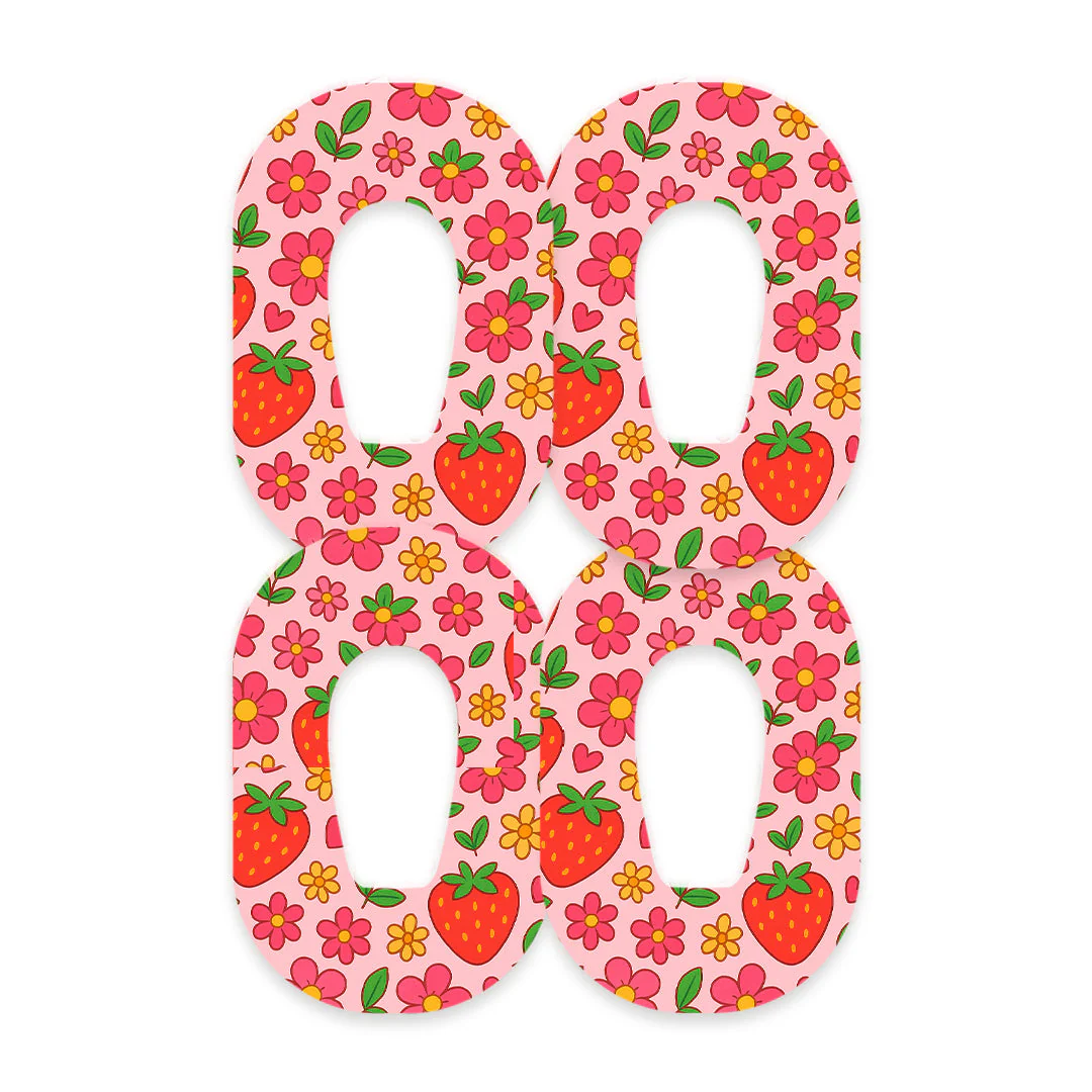 Strawberry Garden Dexcom G6 Patch Tape - Pump Peelz - Image 3