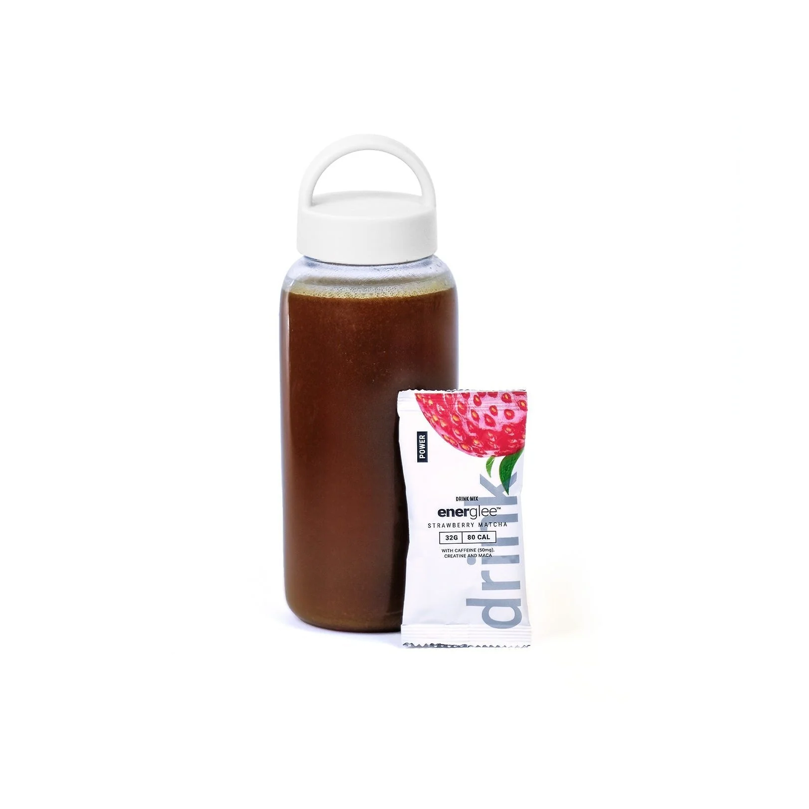 Strawberry Matcha Creatine Power Drink w/Adaptogens - Image 4