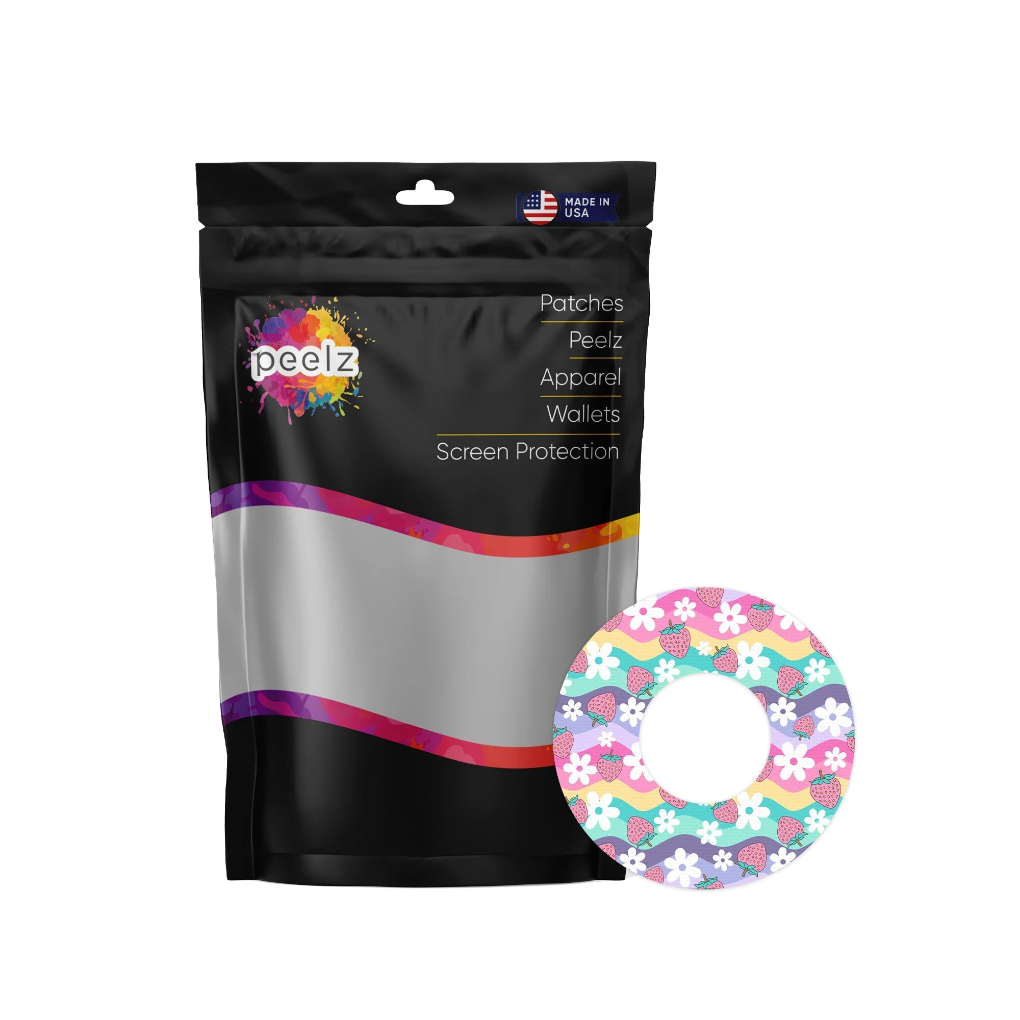 Strawberry Swing Patch Freestyle Libre 2 Patch Tape - Pump Peelz - Image 2