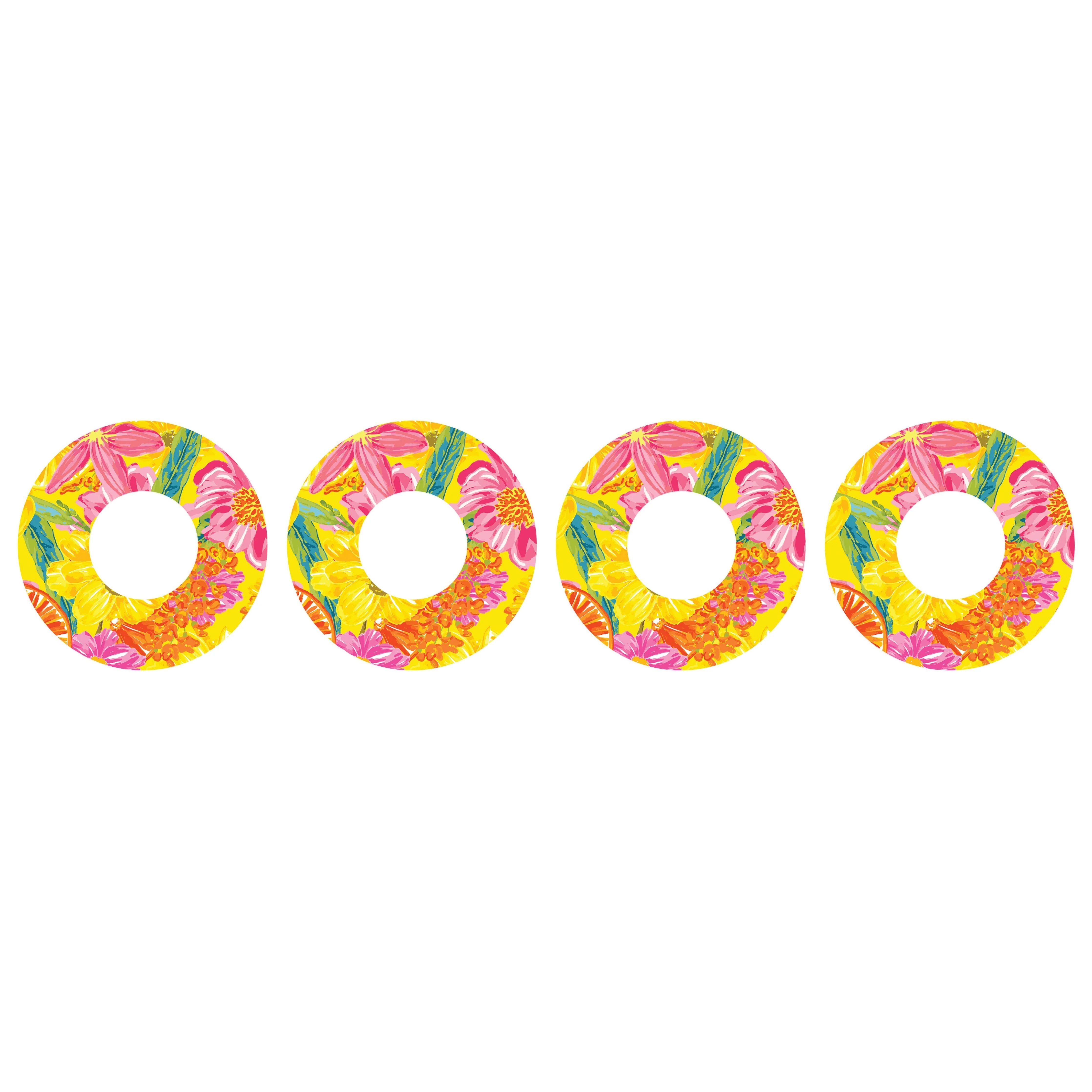 Summer Flowers Patch Tape Designed for the FreeStyle Libre 2 - Image 2