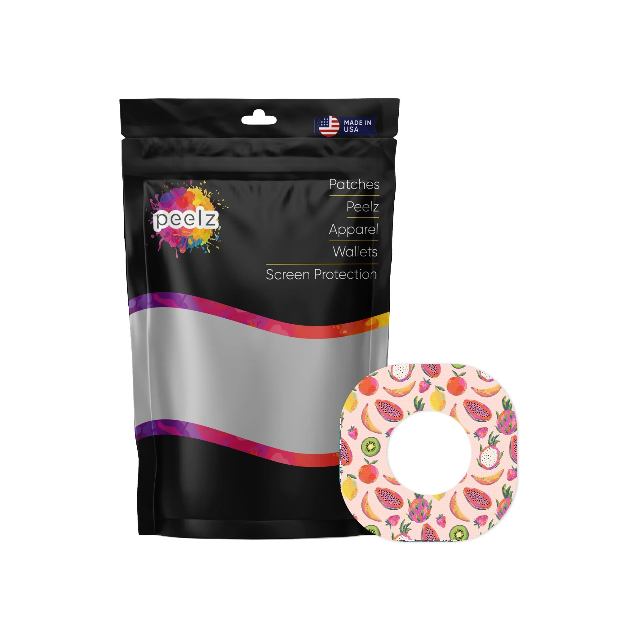 Summer Fruits Dexcom G7 and Stelo Patch Tape - Pump Peelz
