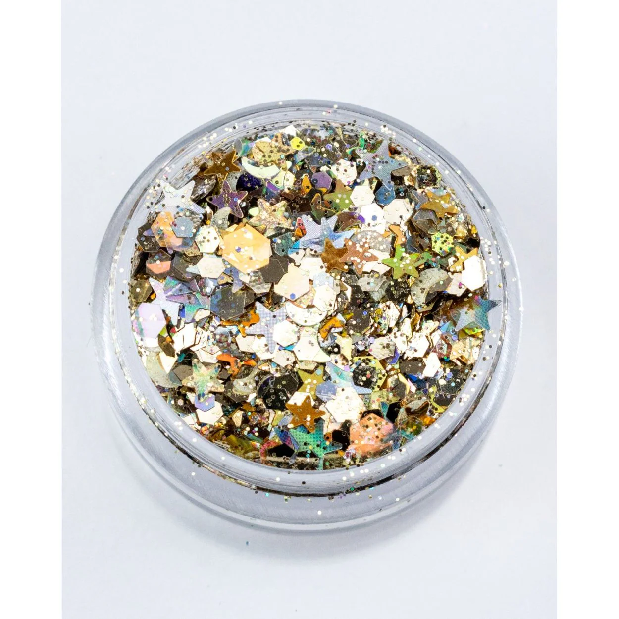 Sun & Moon - Metallic Chunky Silver and Gold Glitter - Image 2