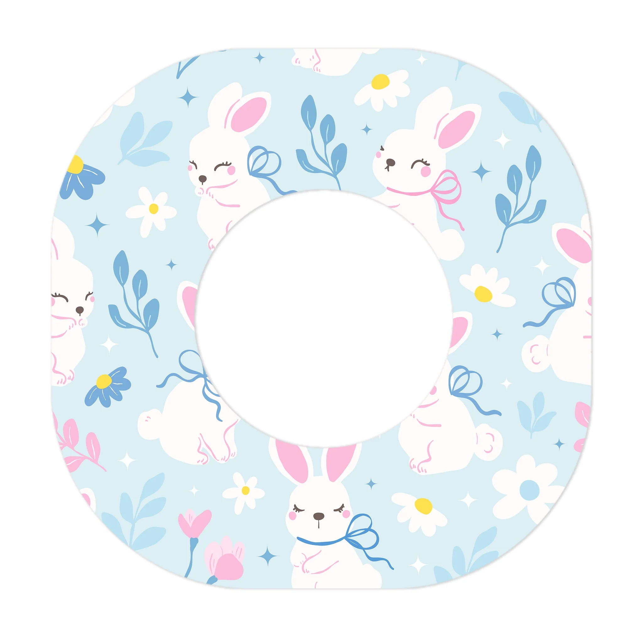 Sweet Bunnies Dexcom G7 and Stelo Patch Tape - Pump Peelz