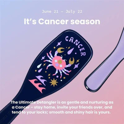 Tangle Teezer Ultimate Detangler Hair Brush Zodiac Cancer, Jun 21-Jul 22 Blue - New - Image 3
