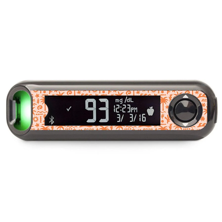 Terracotta Tides Bayer Contour© Next One Glucometer Sticker - Pump Peelz