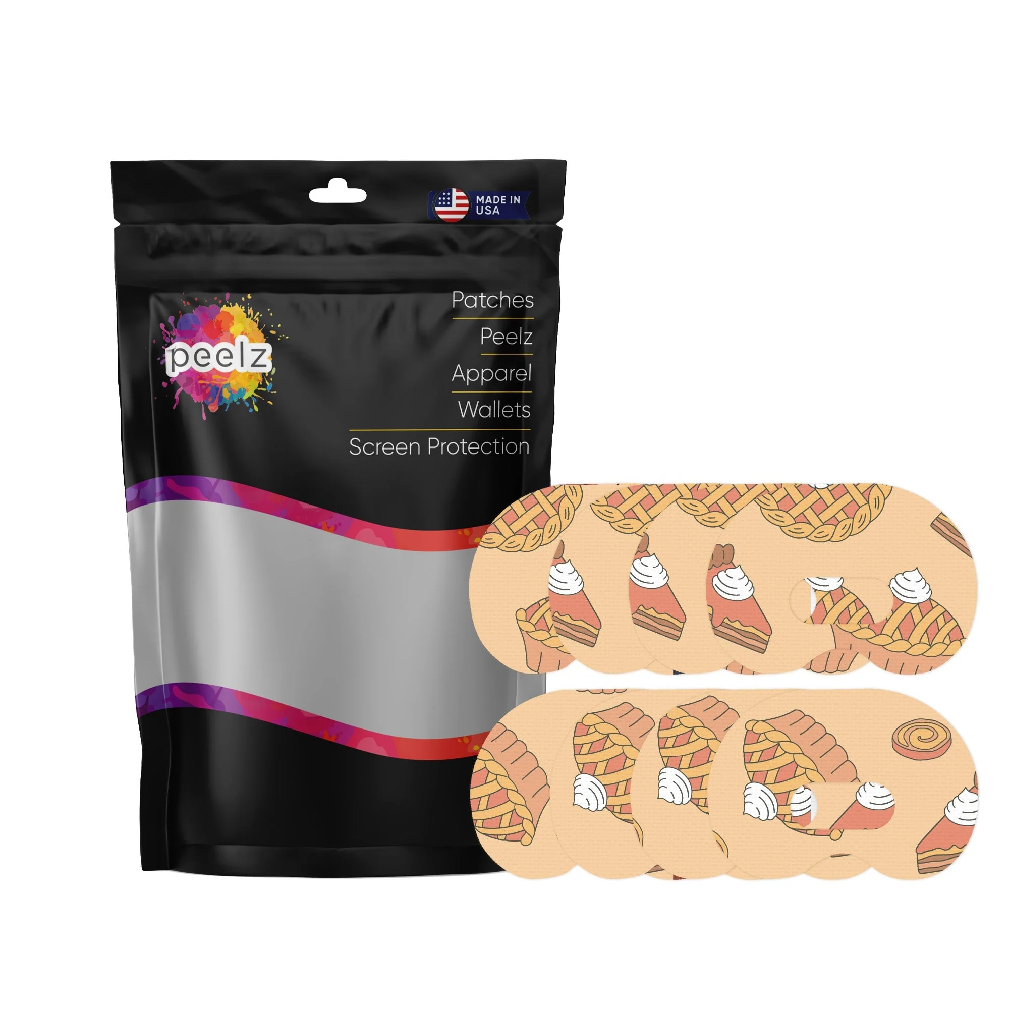 Thanksgiving Pies Medtronic Guardian Connect Patch Tape - Pump Peelz - Image 2