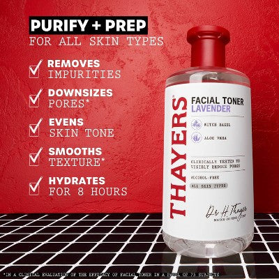 Thayers Remedies Witch Hazel Alcohol Free Lavender Facial Toner 12 fl oz - New - Image 4