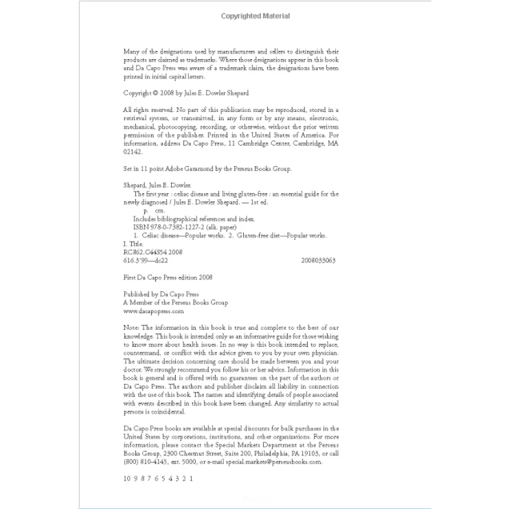 The First Year: Celiac Disease and Living Gluten Free (Print Version) - Image 3