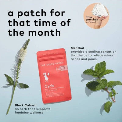The Good Patch Cycle Plant-Based Vegan Wellness Patch 4ct. - New - Image 8