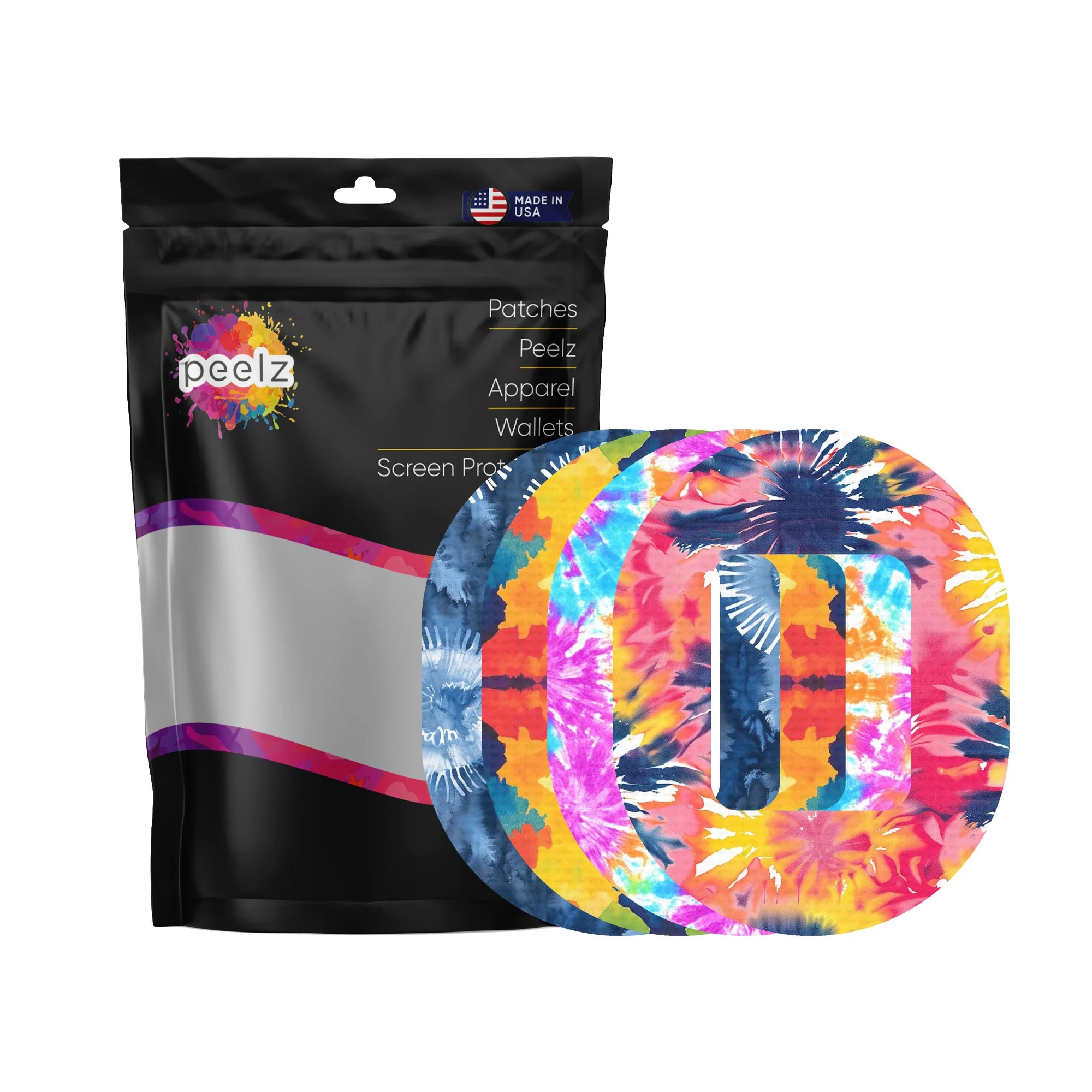 Tie Dye Variety Pack Tandem Mobi Decorative Patch Tape - Pump Peelz - Image 4