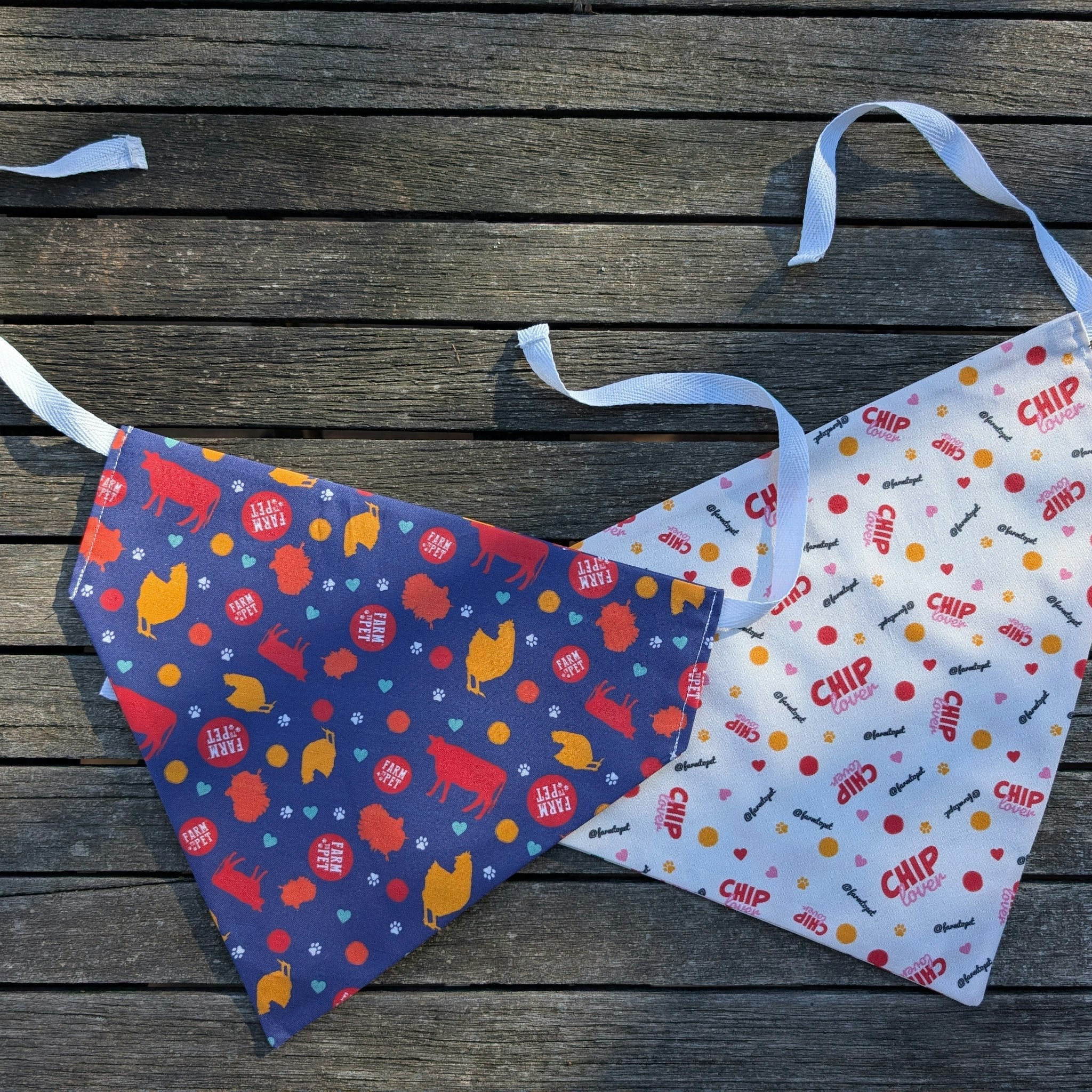 Tie-on Dog Bandana | Adjustable String-tie Bandana for Dogs and Cats - Image 4
