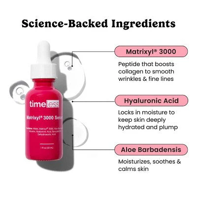 Timeless Skin Care Matrixyl 3000 Serum 1 fl oz - Imperfect Box - Image 4