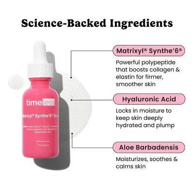 Timeless Skin Care Matrixyl Synthe6 Serum 1 fl oz - Imperfect Box - Image 4