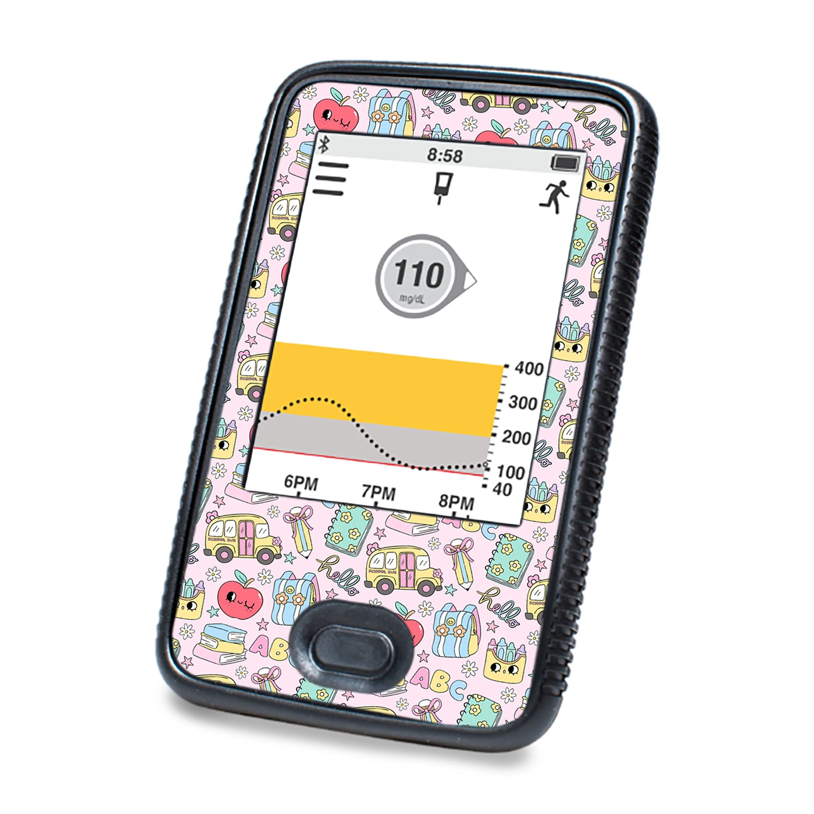 Tiny Scholar Dexcom G6 Touchscreen Receiver Sticker - Pump Peelz