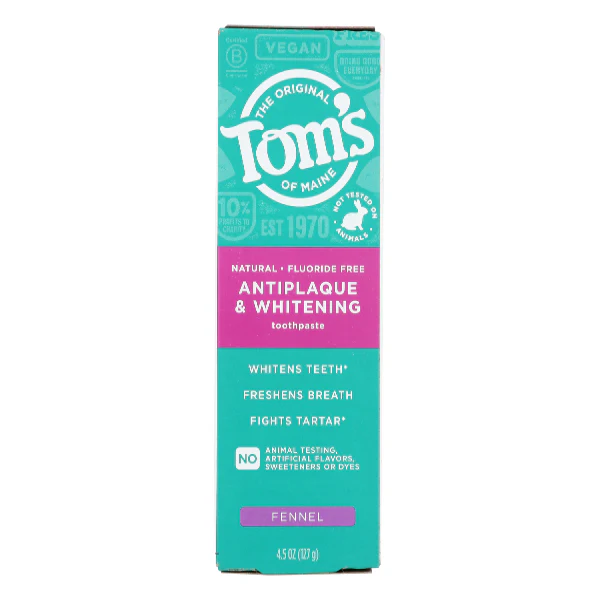 Tom's of Maine Antiplaque & Whitening Fennel Toothpaste 4.5 oz