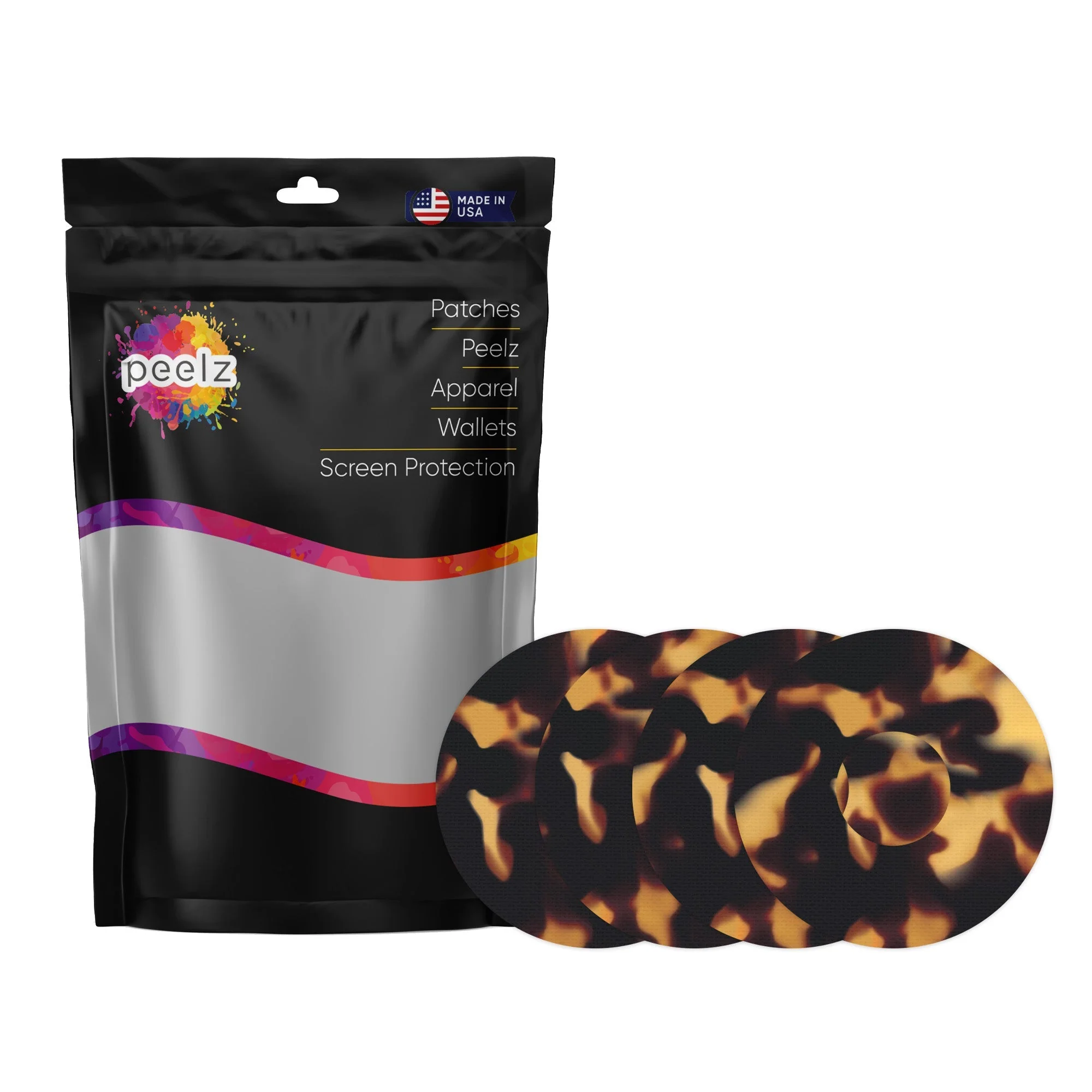 Tortoise shell Patch Tape Designed for the FreeStyle Libre 3 Plus & Lingo - Image 2