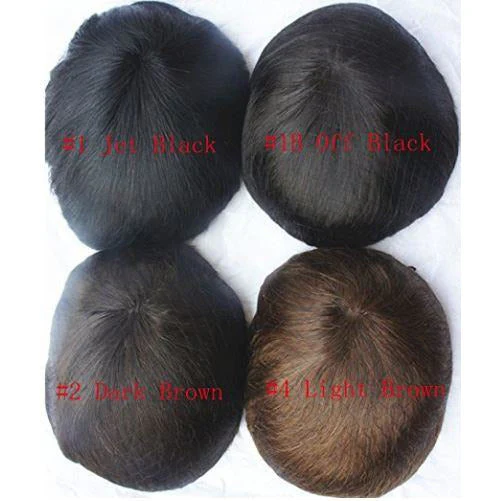 Toupee for men PU Skin 100% Human Hair - Image 2