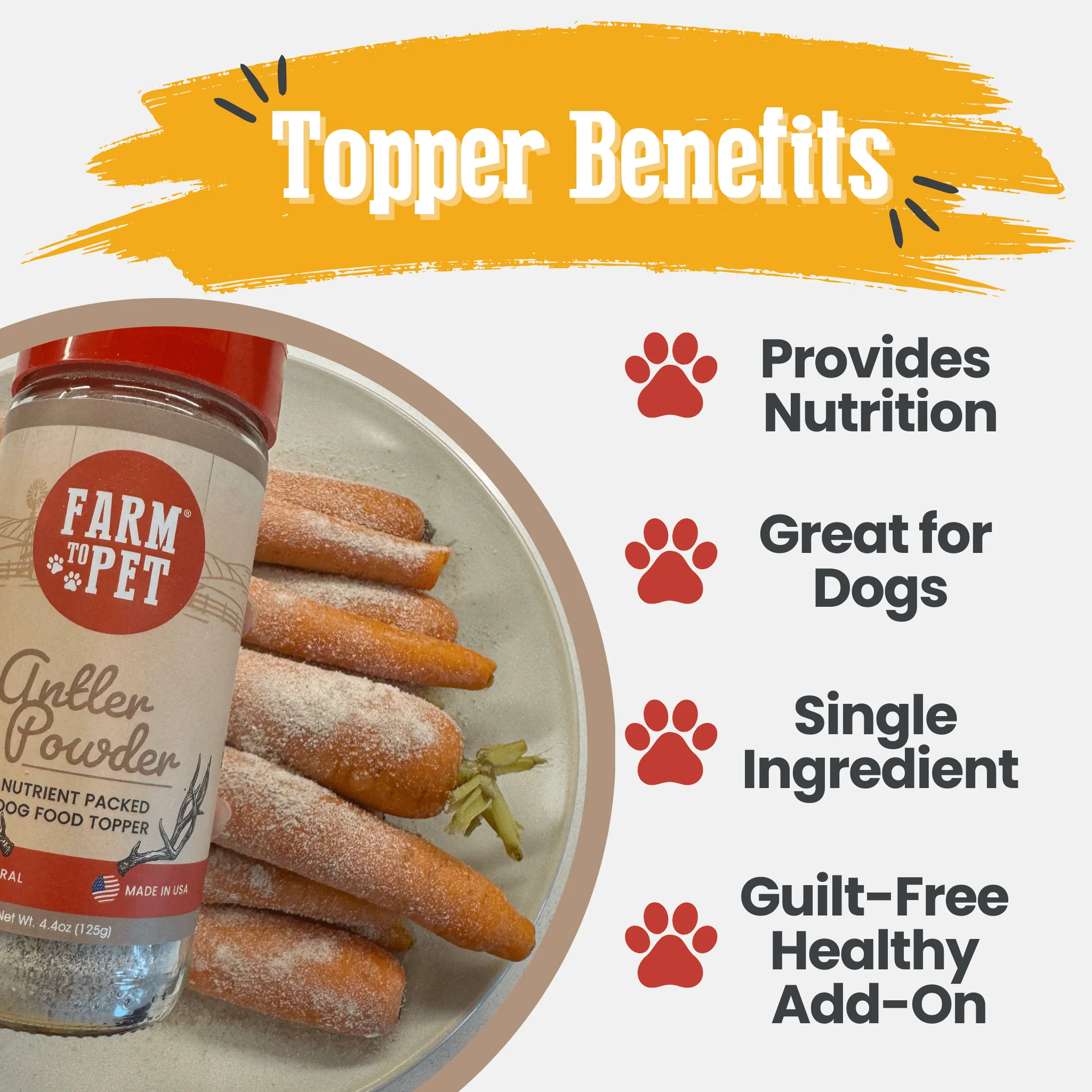 Treat Topper Antler Powder Dog Food Topper | Nutritional Supplement for Dogs and Cats - Image 6