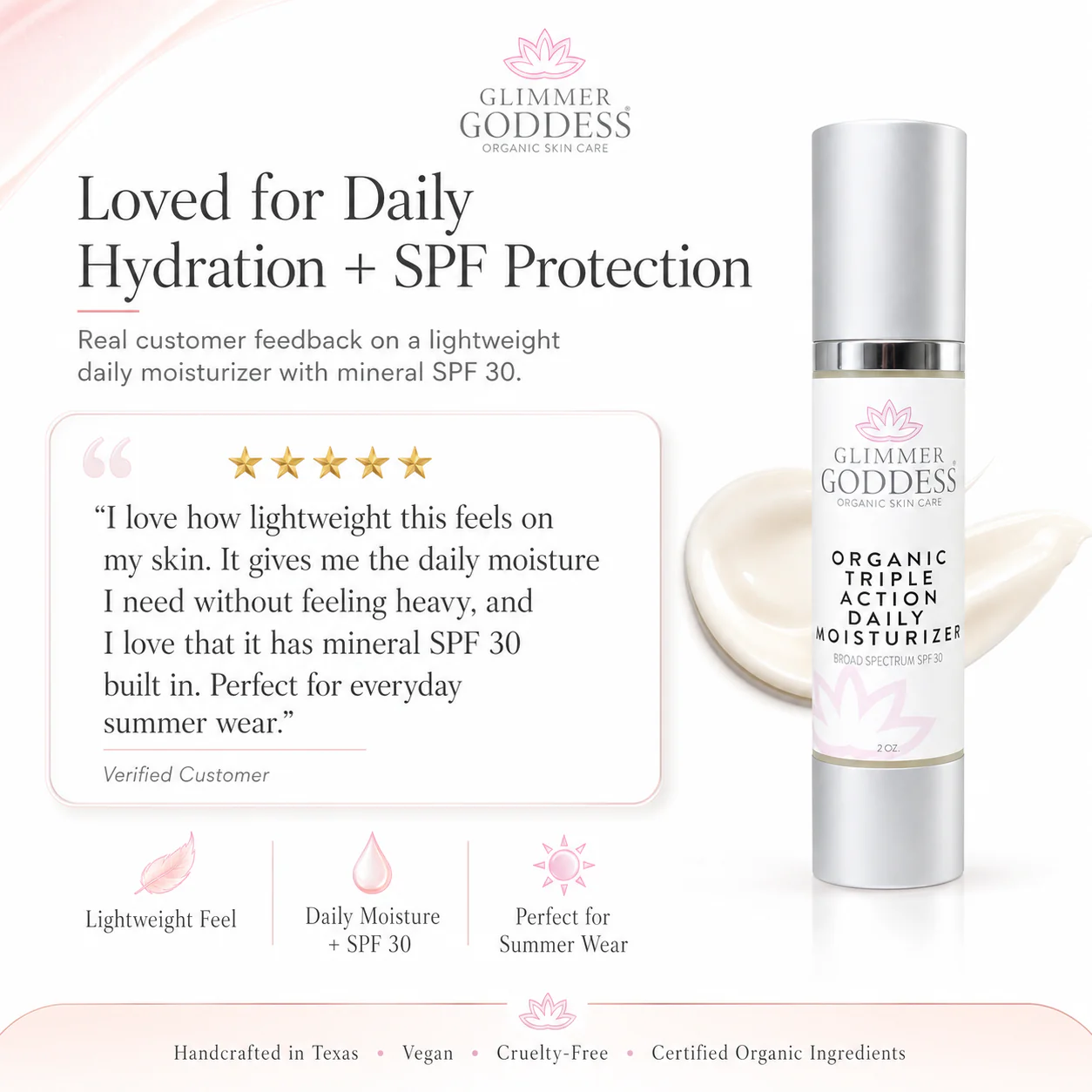 Triple Action Daily Moisturizer – Organic SPF 30 - Image 2