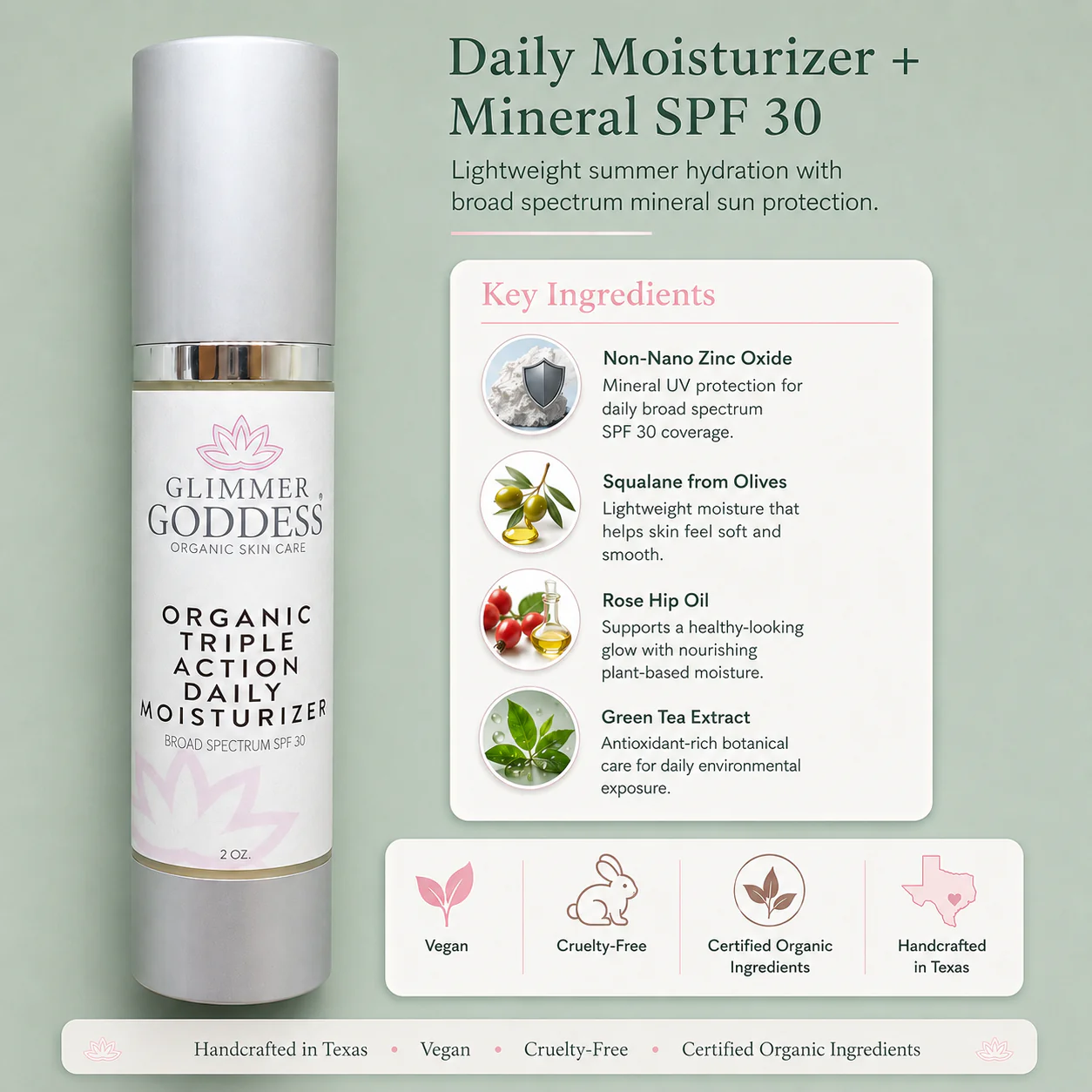 Triple Action Daily Moisturizer – Organic SPF 30 - Image 4