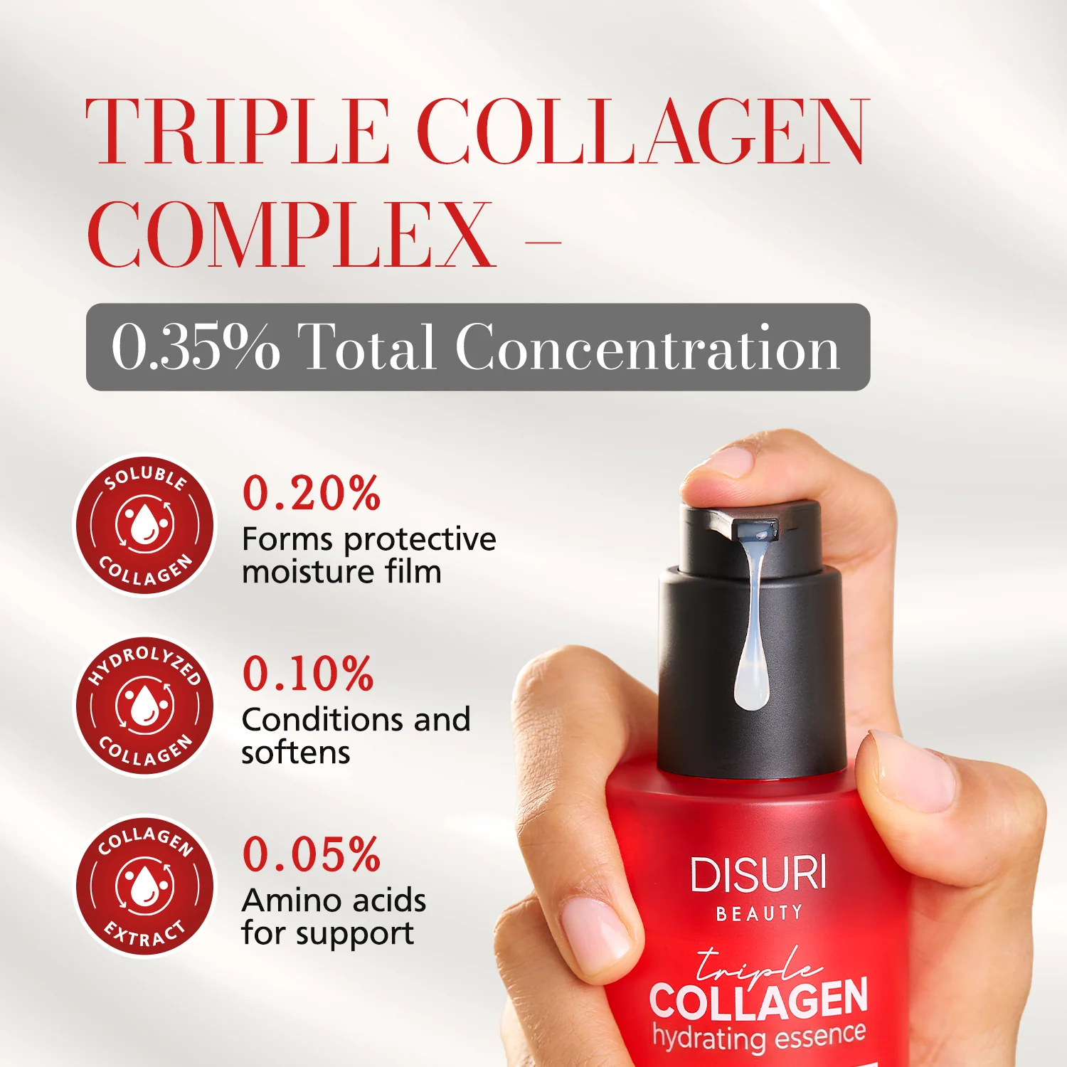 Triple Collagen Firming Essence – Anti-Aging, 5.07 oz | DISURI Beauty - Image 2