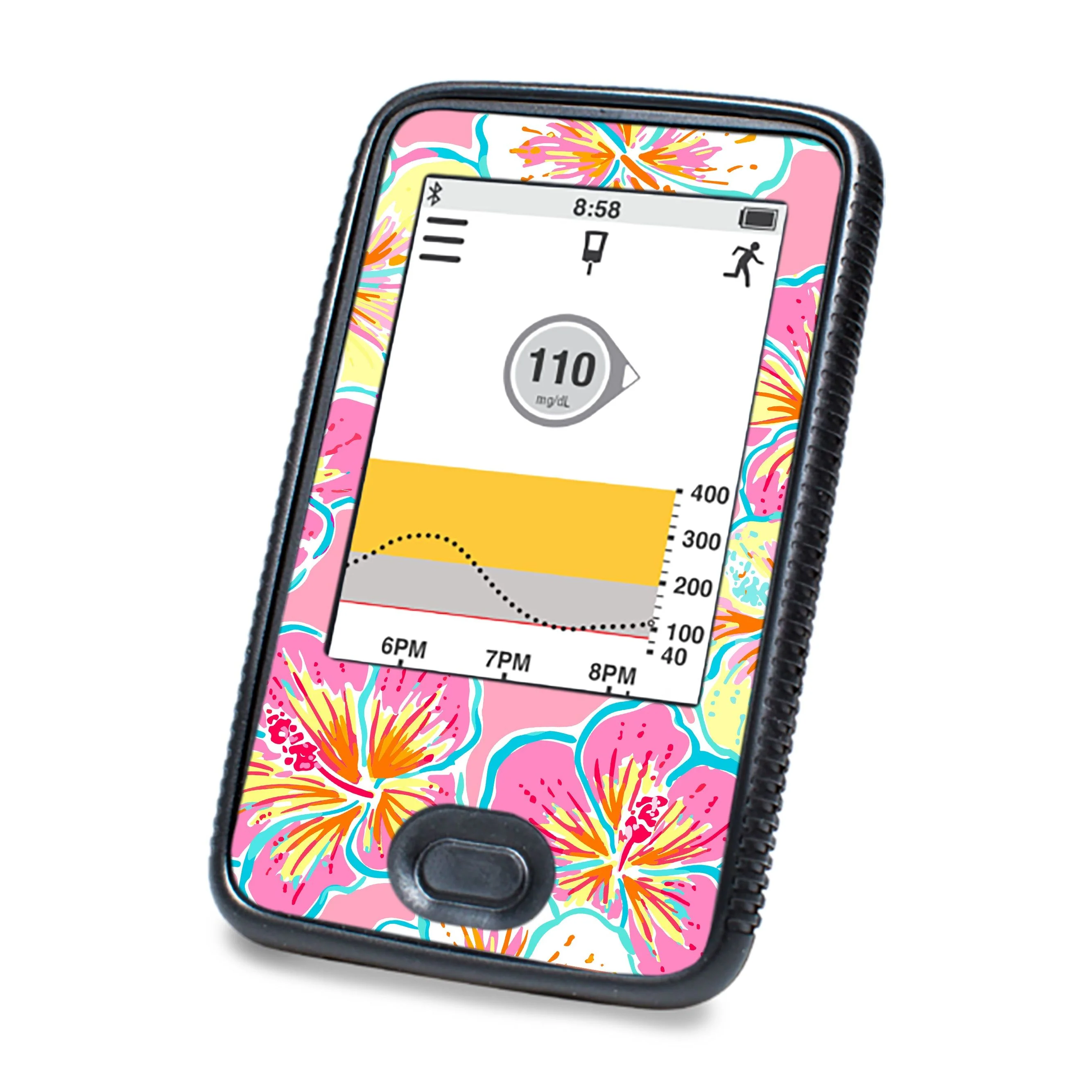 Tropic Crush Dexcom G6 Touchscreen Receiver Sticker - Pump Peelz