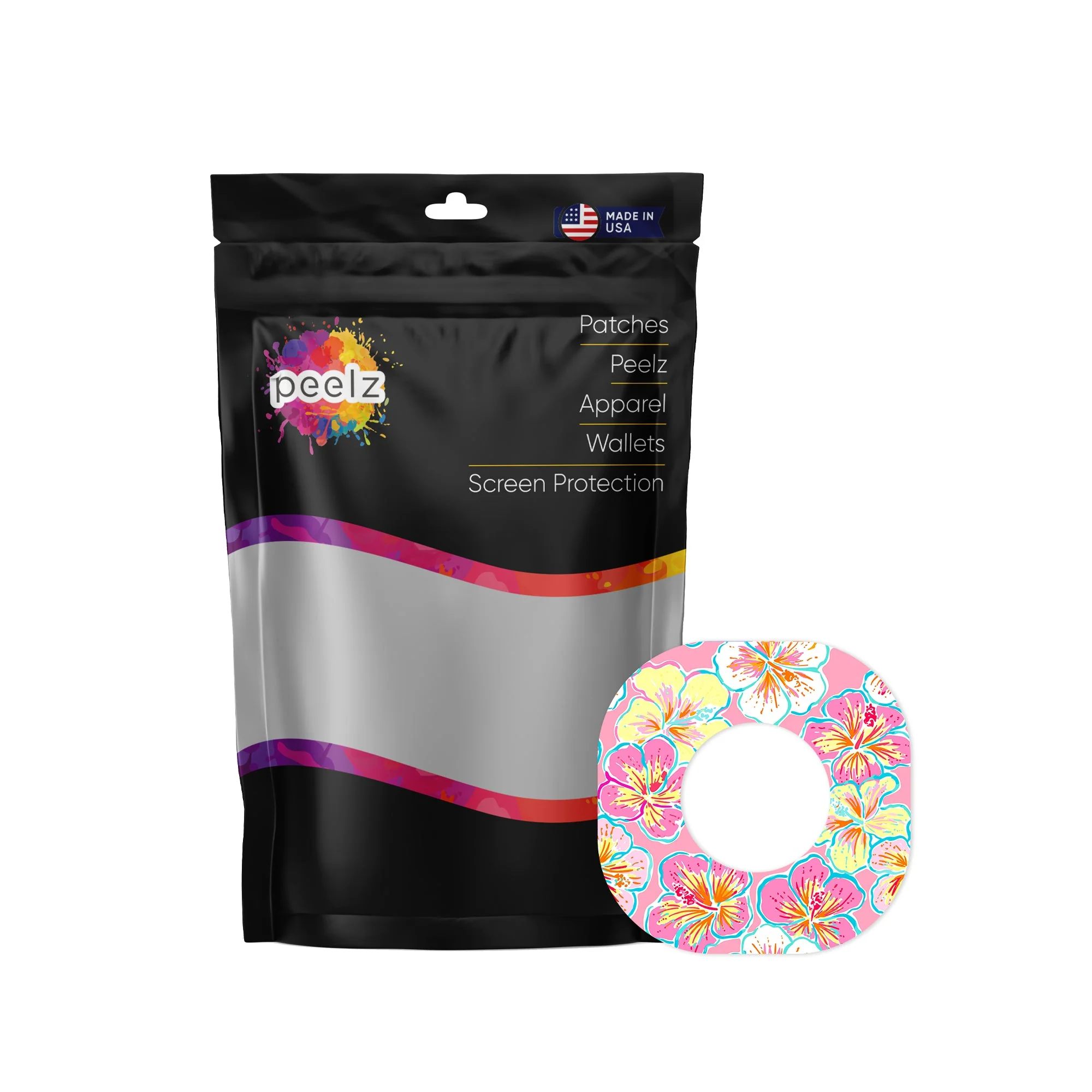Tropic Crush Dexcom G7 and Stelo Patch Tape - Pump Peelz - Image 2