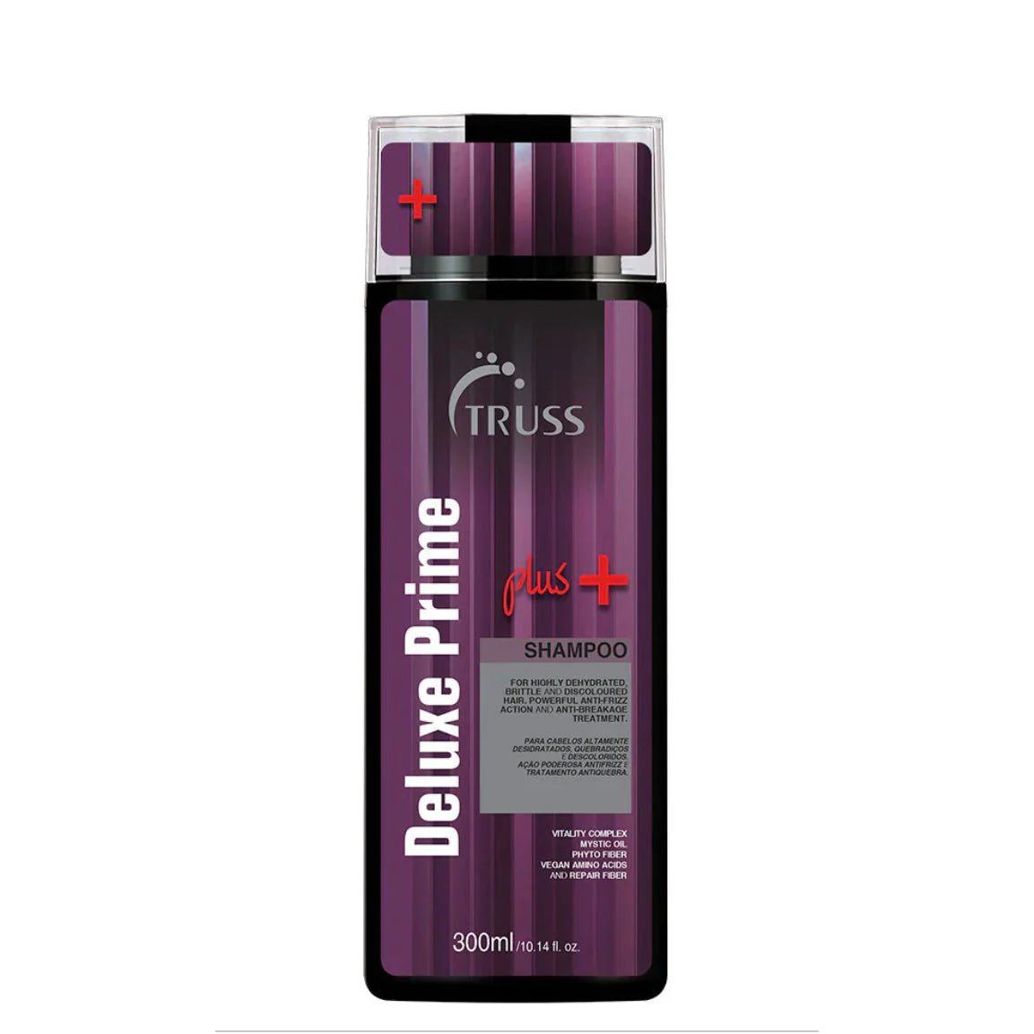Truss Deluxe Prime Plus+ Shampoo for Dry, Damaged Hair - Moisturizing Hair Shampoo for Women & Men - Frizz-Control & Breakage Defense - Improve Natural Shine