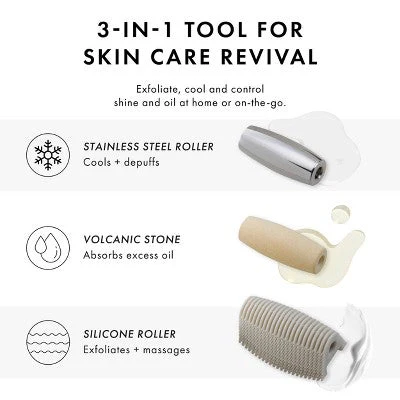 Tweezerman 3-in-1 Skin Revival Roller Kit - New - Image 10