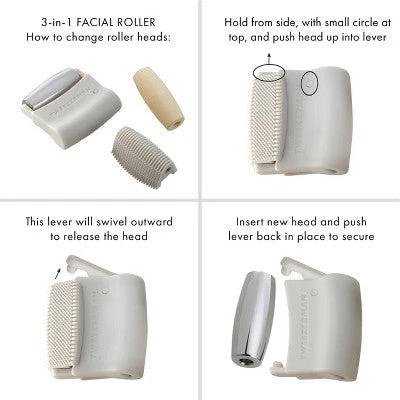 Tweezerman 3-in-1 Skin Revival Roller Kit - New - Image 8