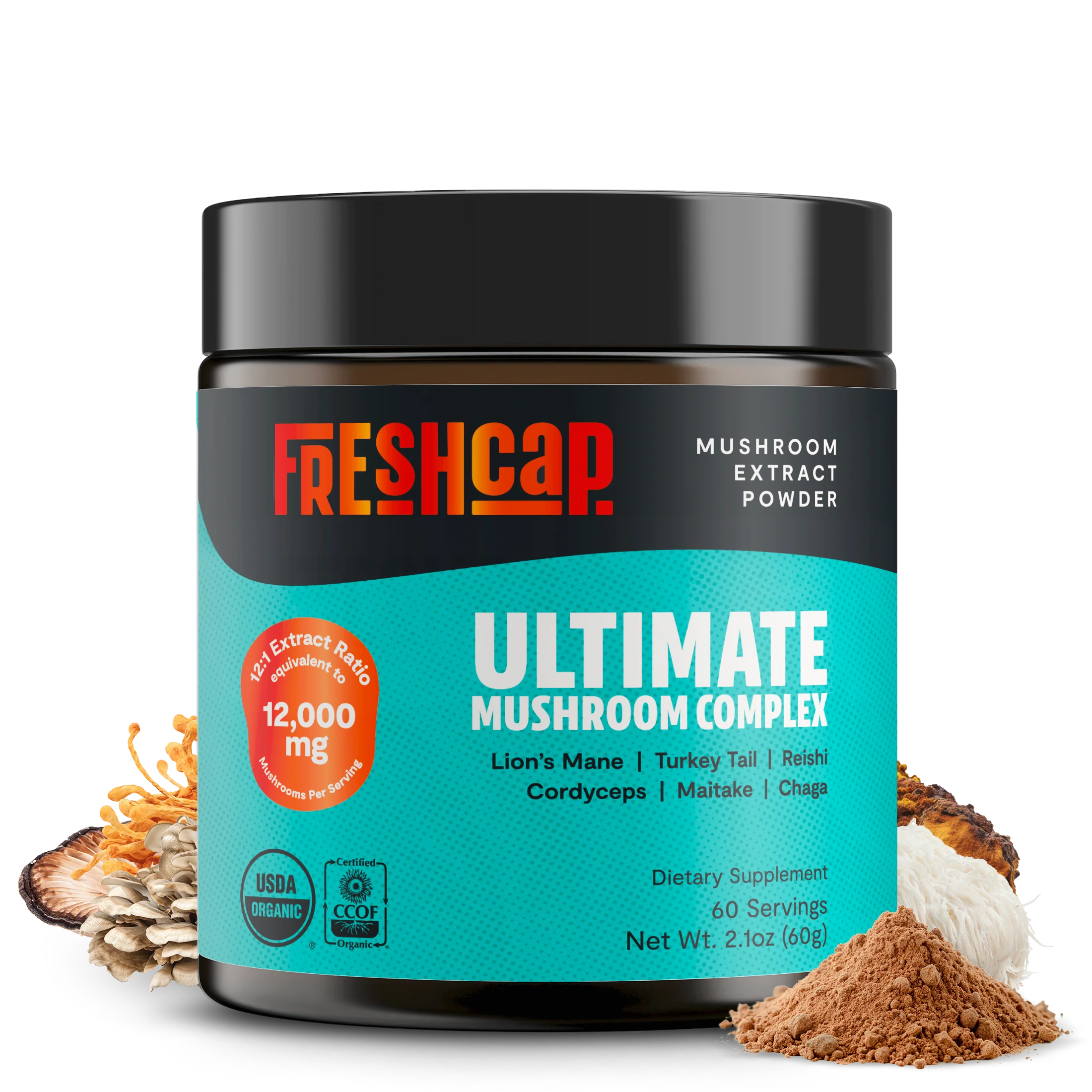Organic Mushroom Extract Powder Blend