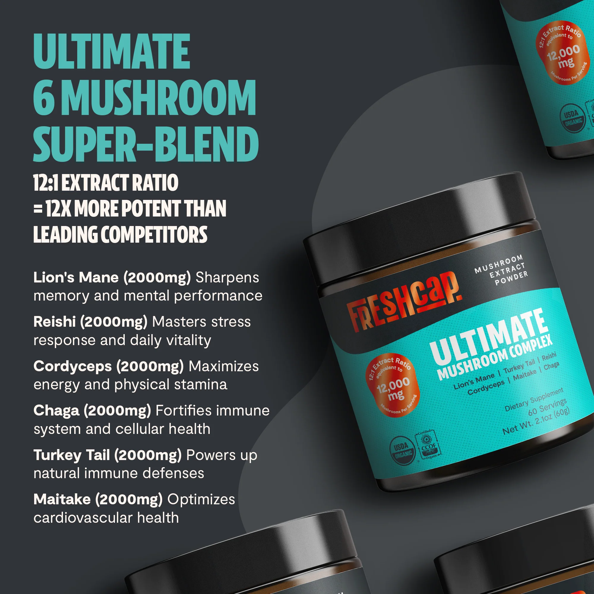 Organic Mushroom Extract Powder Blend - Image 3