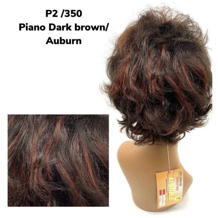 Unique 100% Human Hair Full Wig/ Style #32011 - Image 3